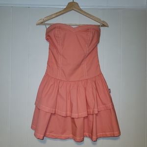 Pink Strapless Cocktail Dress